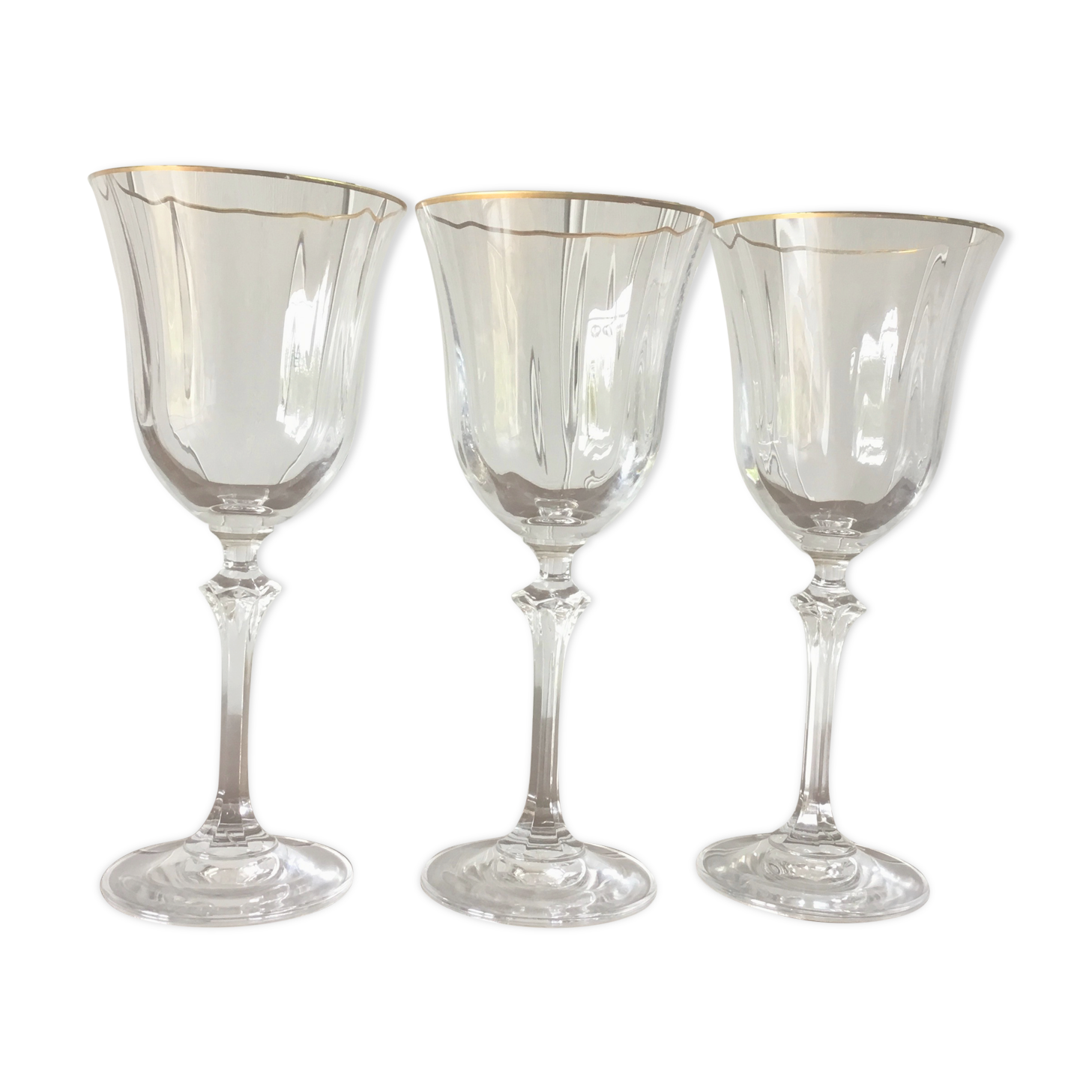 Antique foot glasses
