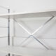 Etagère modulable vintage bois et aluminium 1970