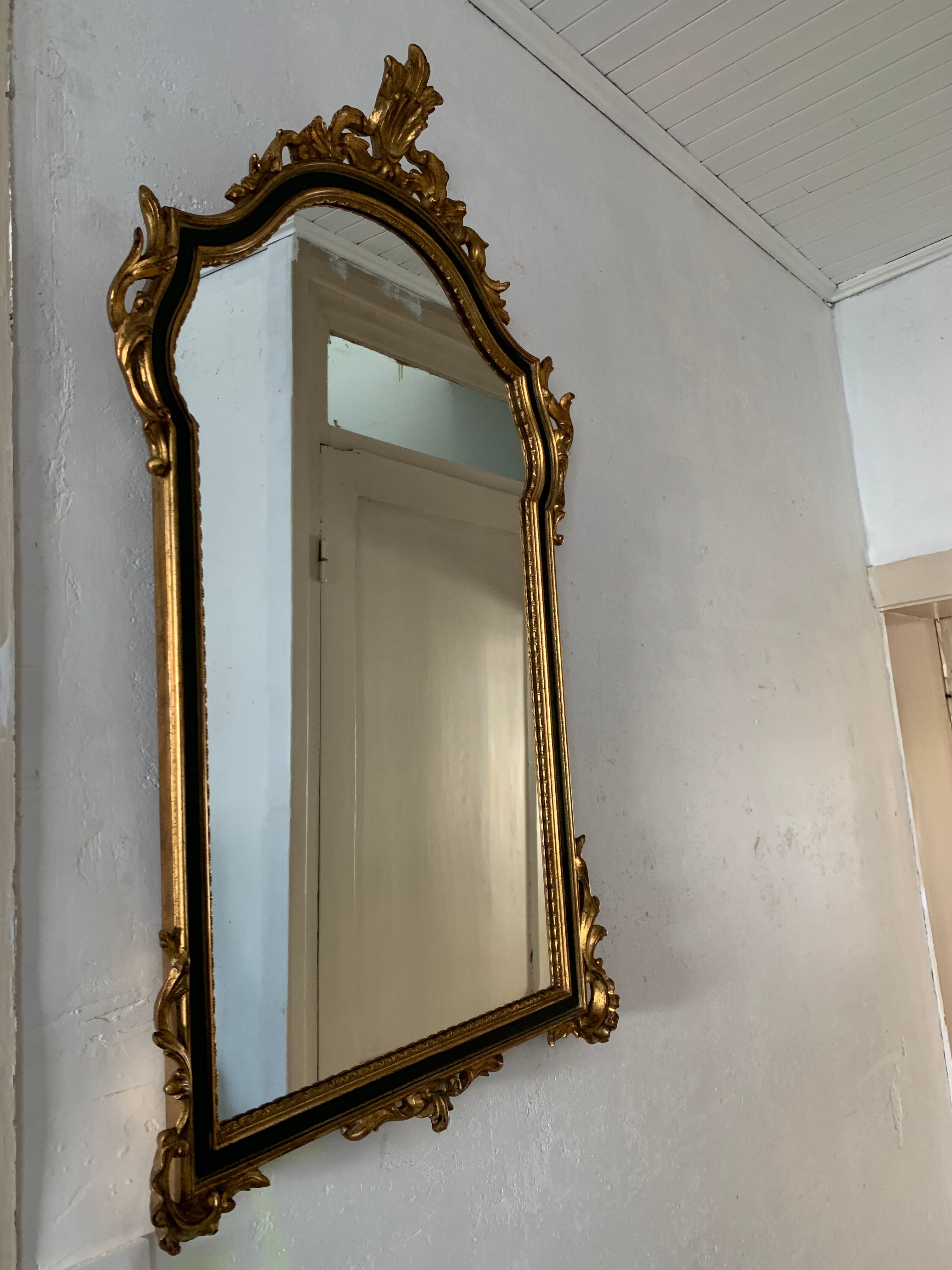 Vintage mirror in wood
