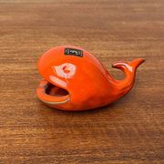 Whale Figurine Ashtray in Ceramic by Ceramica D'Arte, Salerno, Italy, 1970s