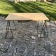 Desk architecture oak and steel design