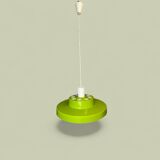 Large Space Age green hanging lamp