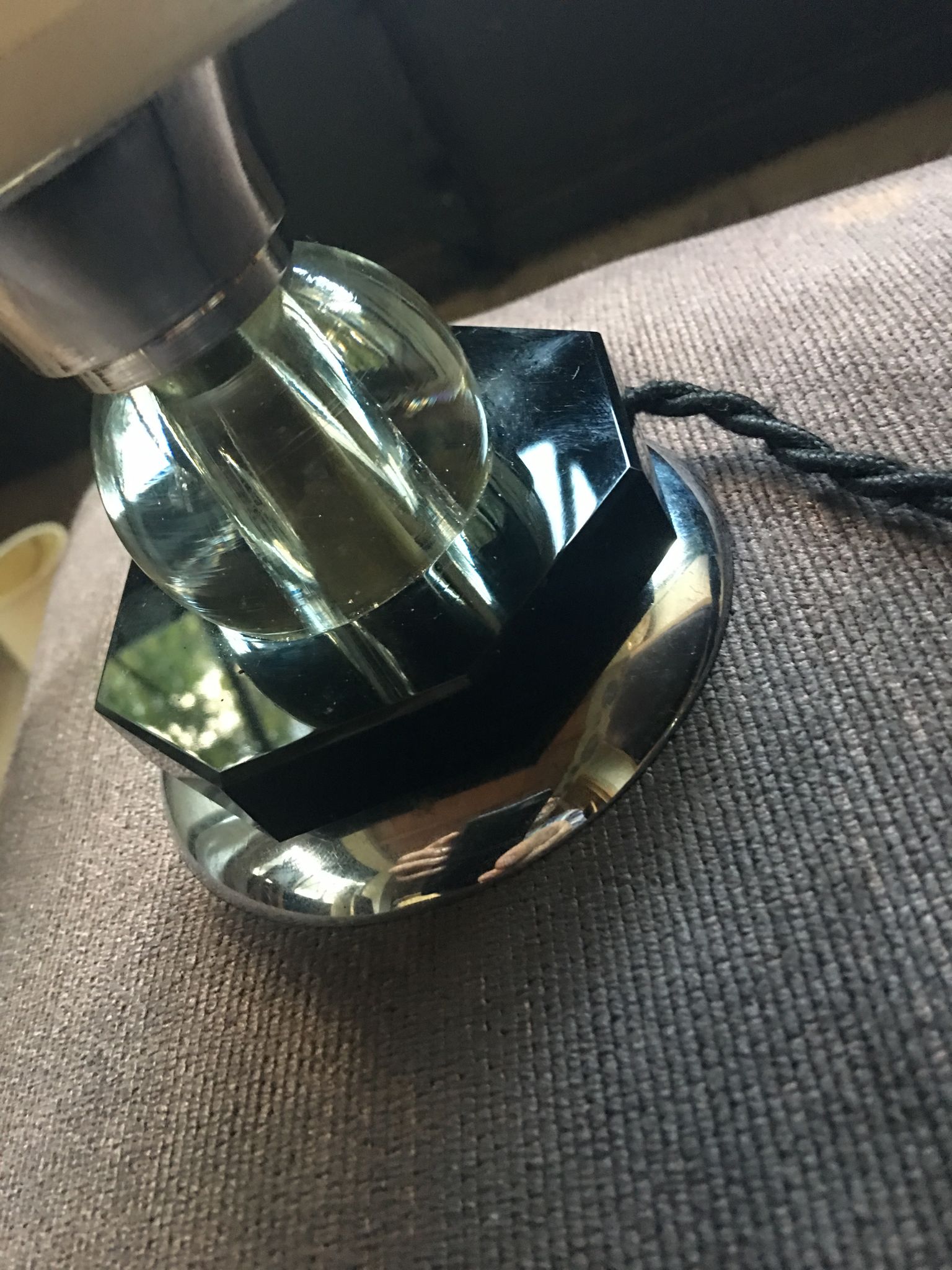Pair art deco lamps
