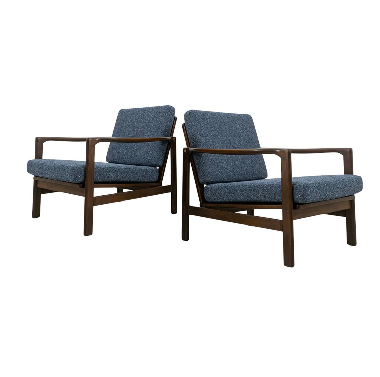Pair of armchairs B-7522 by Zenon Bączyk, Poland, 1960s