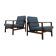 Pair of armchairs B-7522 by Zenon Bączyk, Poland, 1960s