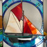 Stained glass window unique piece