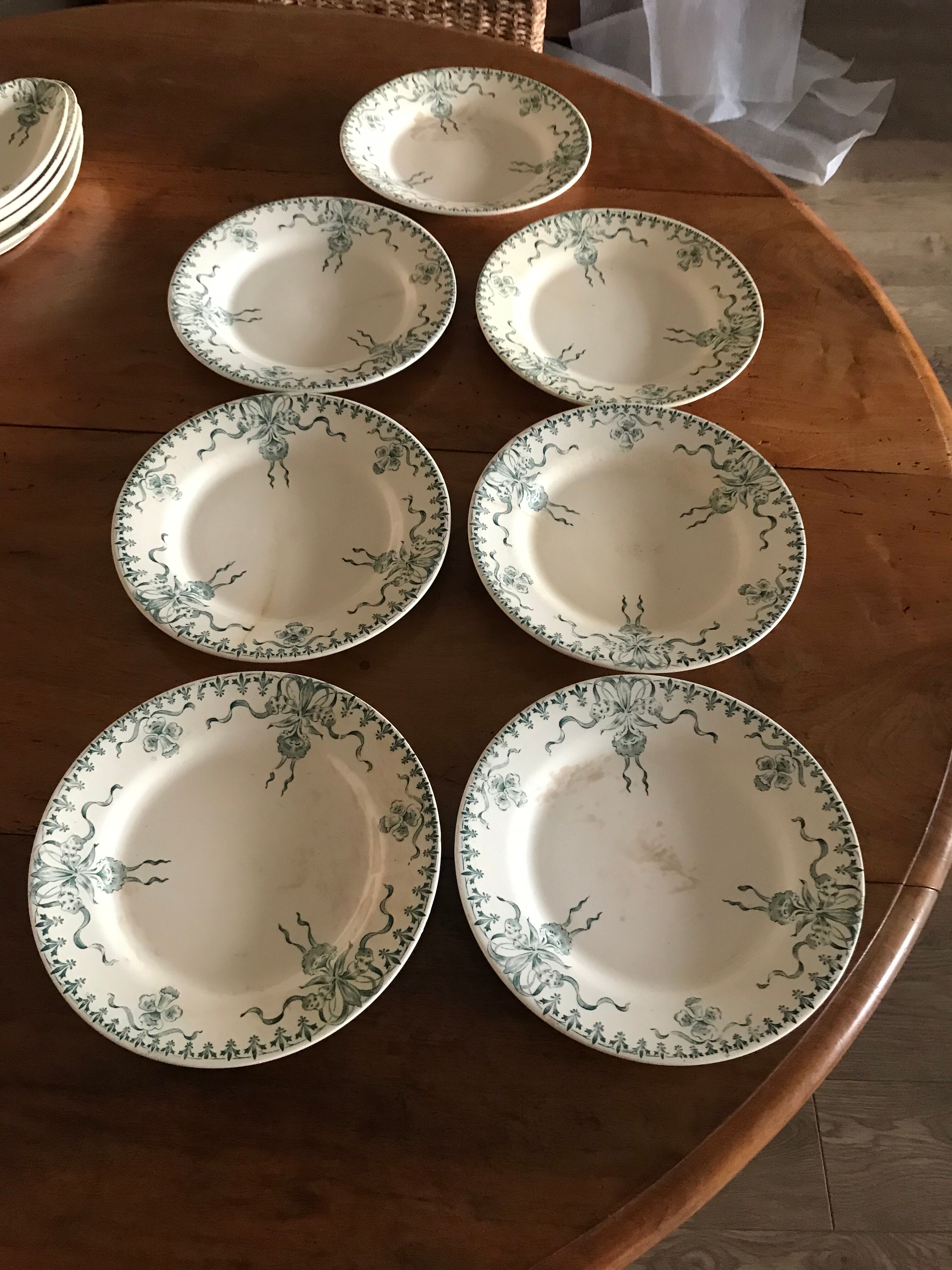 Flat plates in Gien Porcelain "Venice"