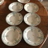 Flat plates in Gien Porcelain "Venice"