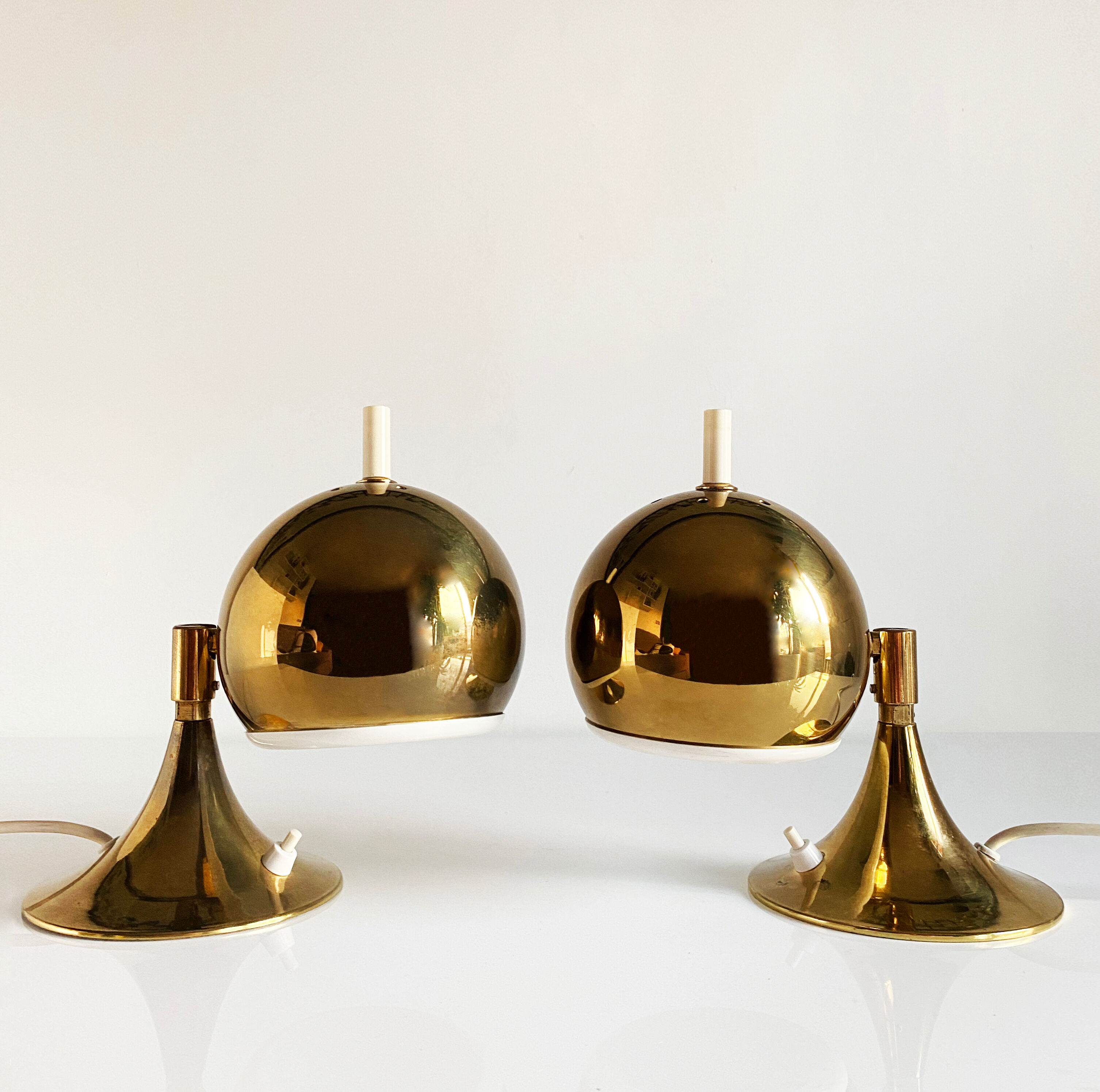 Otto Meinzzer's Space Age "Eyeball" lamps. Germany 70s