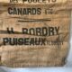 Authentic and old burlap bag 7 FARINE B.B