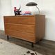 Vintage modernist dresser of the 1950 foot metal