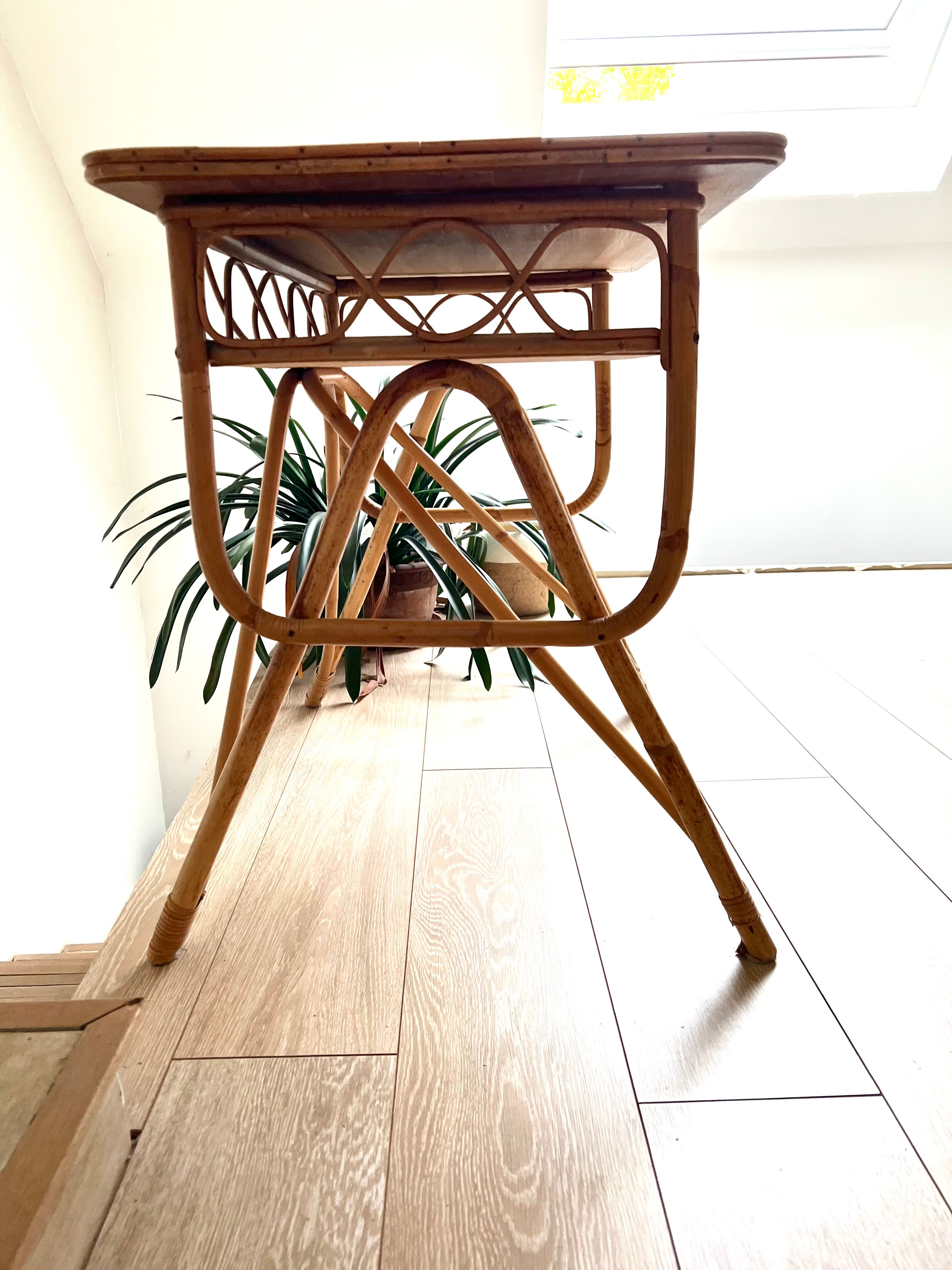 Desk and stool