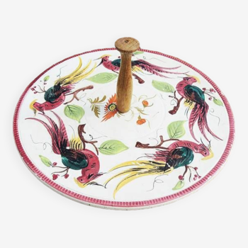 Old Italian Cheese Board Bird Decor