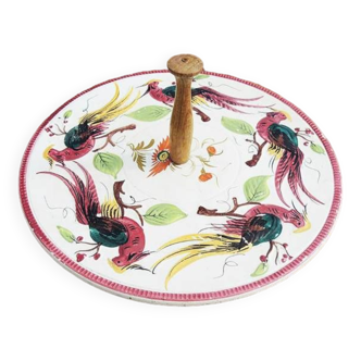 Old Italian Cheese Board Bird Decor