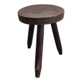 Tripod wood stool / vintage plant door