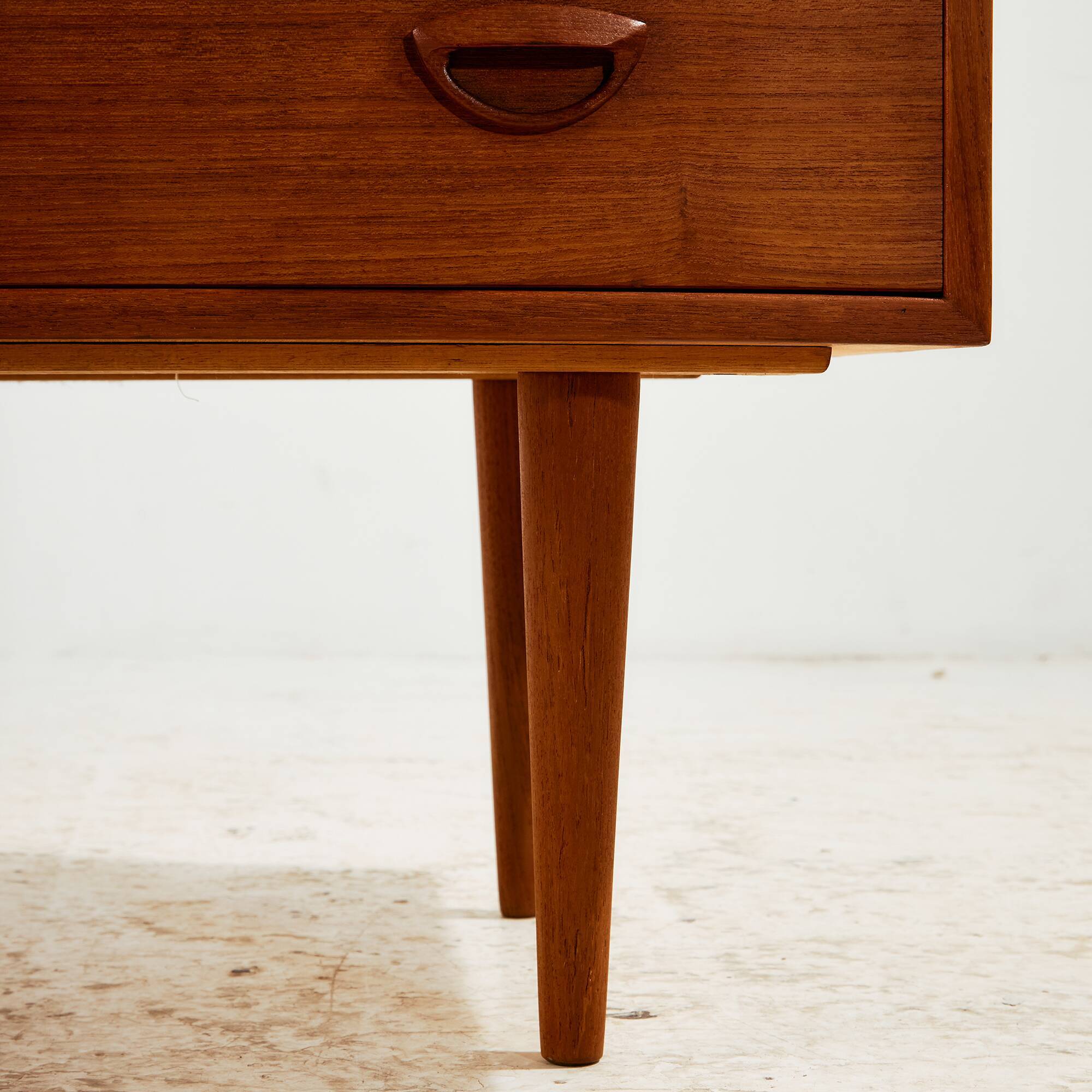 Four-drawer chest of drawers by Kai Kristiansen for Feldballes Møbler
