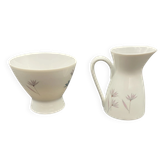 Pot à lait et sucrier – Design Raymond Loewy - Rosenthal Form 2000 Blütenspiel