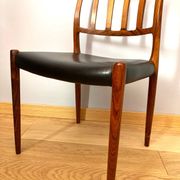 Vintage chair, Danish rosewood 1974, Model 83, by Niels Moller