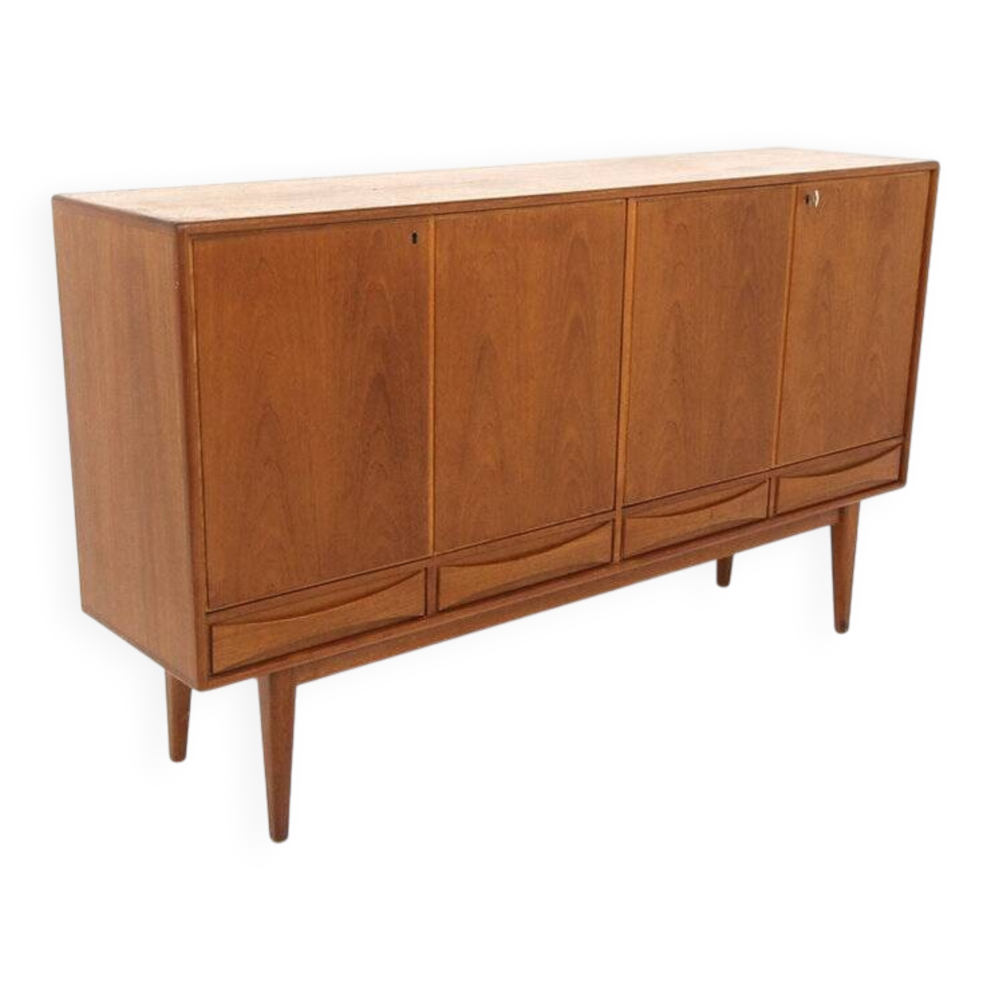 Scandinavian teak sideboard, Möbelfabriken Linden, Sweden, 1950