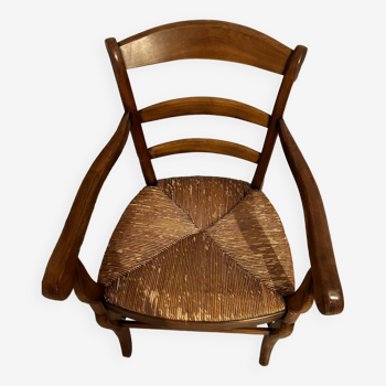 Straw armchair