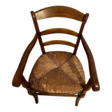 Straw armchair
