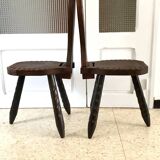 Vintage tripod stools from the 70s