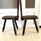 Vintage tripod stools from the 70s