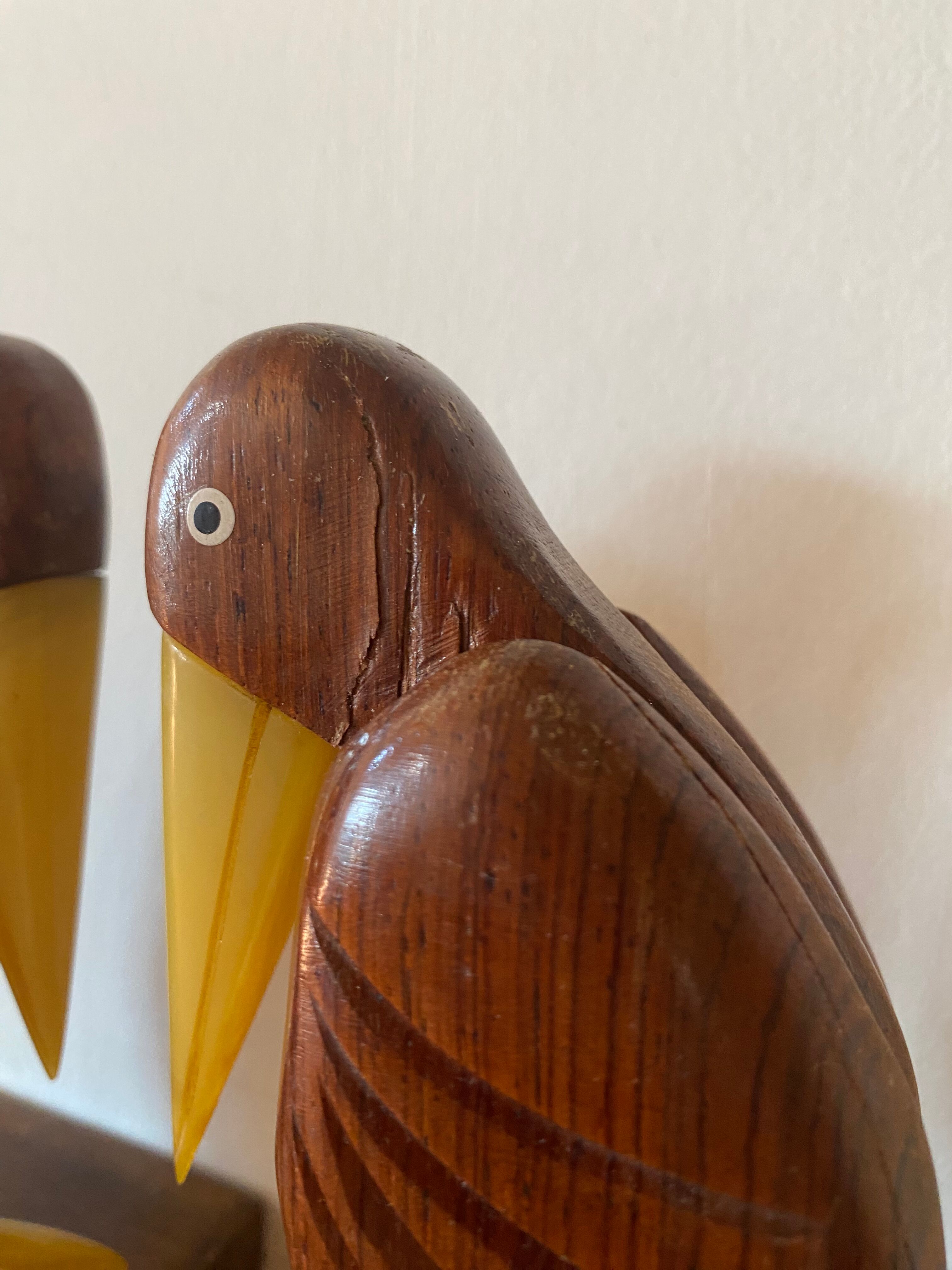 Wooden and bakelite bookends