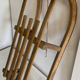 Ancienne luge alsacienne en bois et metal