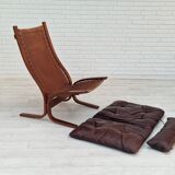 1960’s, Norwegian design, "Siesta" lounge chair by Ingmar Relling, leather, bentwood.