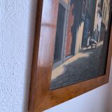 Ancien tableau rue de Bruxelles - circa 1950