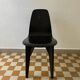 90s designer chairs in lacquered curved wood (X2)