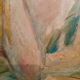 Painting of woman portrait in oil
