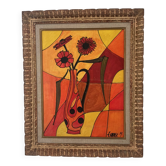 Tableau - huile sur toile - François Rabasse 1969