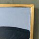 Mid-Century Modern Swedish Oil Painting "Coastal Musing" Framed Landscape