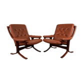 Pair of Siesta armchairs by Ingmar Relling, Westnof, Norway, 1960s