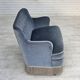 1970s, Danish 2-seater sofa, furniture velour, beech wood.