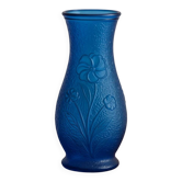 Vintage blue glass vase – Constantin – Made in Italy