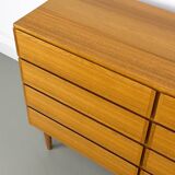 Commode danoise à 8 tiroirs en teck d'Omann Jun, 1970