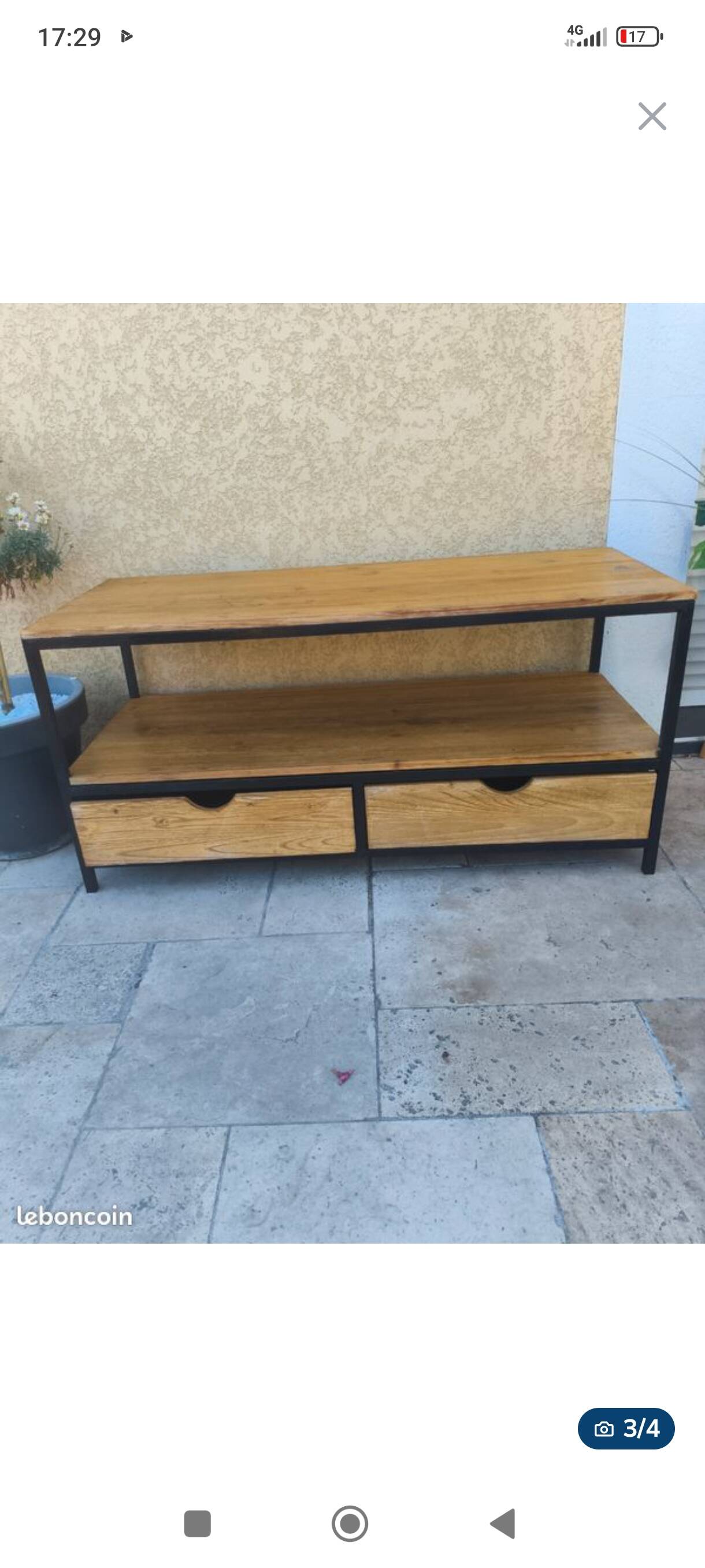 Industrial coffee table