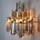 Venini wall light, 3 levels, Murano glass, Italy, 1970.