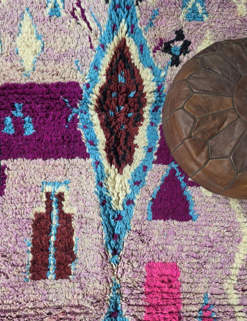 Tapis Marocain Violet - 296 x 172 cm