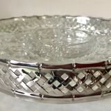 Silver metal aperitif tray circa 1950