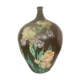 Art nouveau, vase potiche en grès décor floral 1928