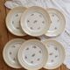6 vintage dessert plates Céranord "Cheverny" - Floral pattern