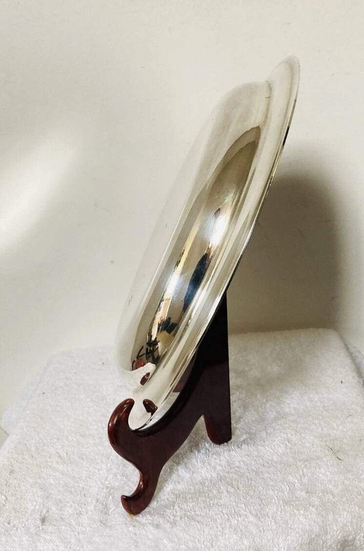 Christofle dish in hallmarked silver-plated metal, mid-20th century