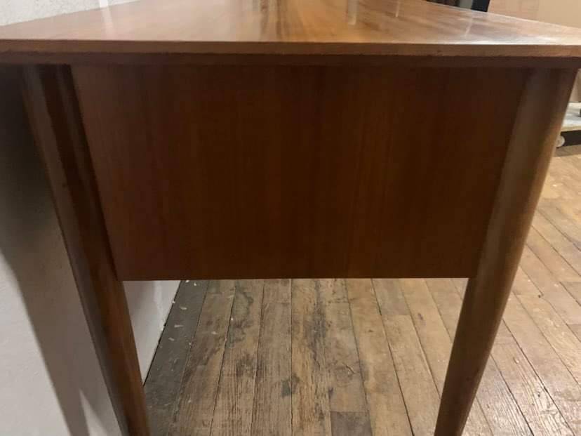 Scandinavian teak desk from the 1960s, length 110 cm