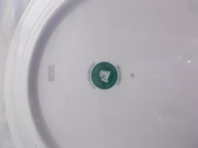 Round hollow dish Limoges Guy Degrenne corynthe model