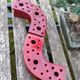 Pair of flower holder vases Ceramony Vallauris vintage 1960s/70s