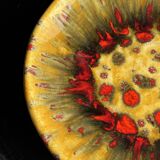 Large circular dish in West Germany style, brand JQ D35 H5.